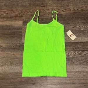 L.E.I. Neon Green Tank Top juniors size S/M